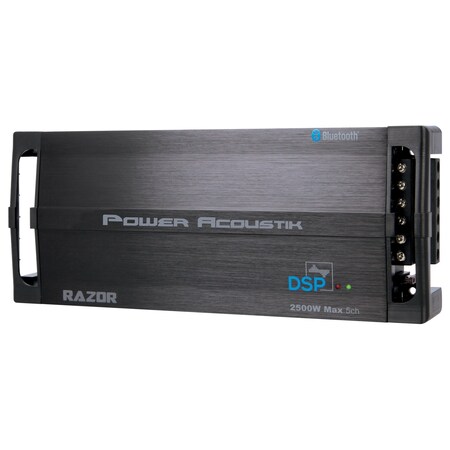 Power Acoustik Razor Series 2,500W Max 5-Channel Class D Amp with DSP/Bluetooth RZ5‐2500DSP